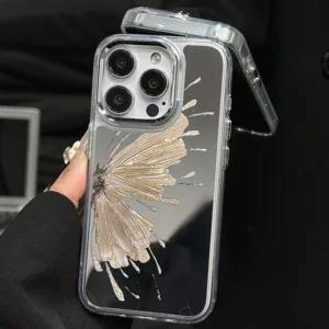 ❤️จัดส่งทันที❤️เคสไอโฟน11/12/13/14/15 Pro max Golden butterfly Mirror Case For iPhone 11
