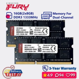 Kingston FURY 8gb 16gb 1333mhz ddr3 Dual channel แล็ปท็อป HYPERX หน่วยความจํา ram sodimm pc3 10600s 1.5v