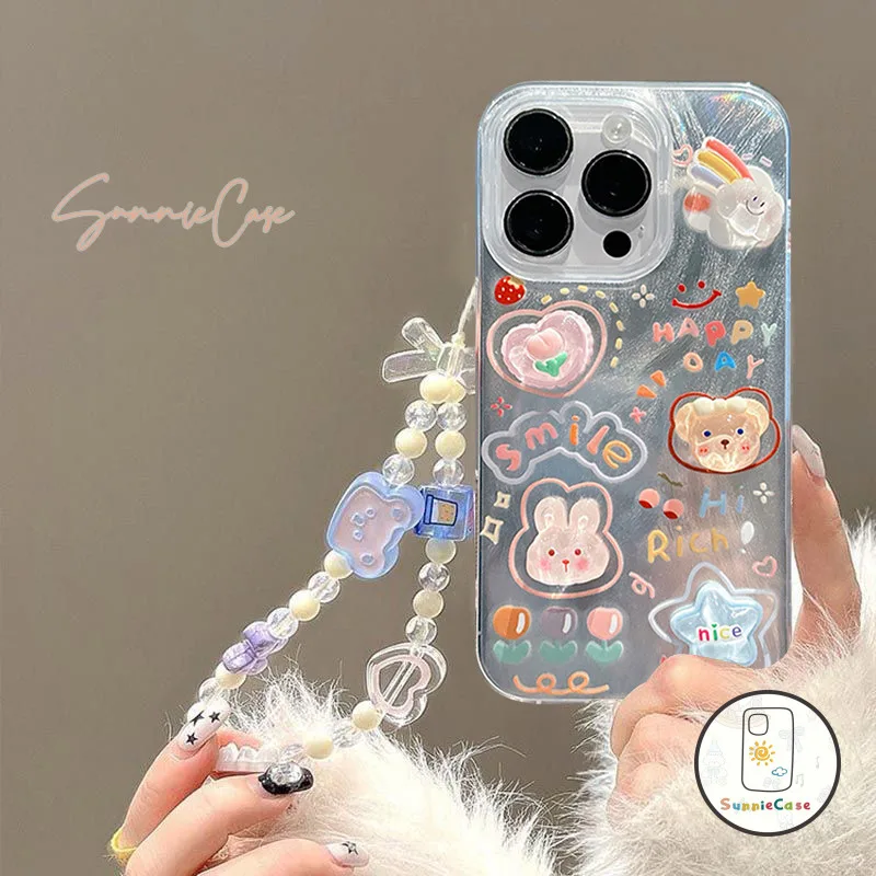 เคสไอโฟน11 DIY ตุ๊กตาการ์ตูน 3 มิติ  สำหรับ IPhone 13 16 15 14 12 11 Pro XR  X XS 7Plus Max 7 6s 8 6 Plus SE 2020 เคส