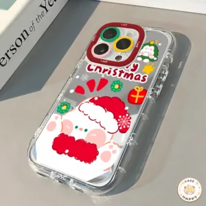 เคสไอโฟน 11 15 สำหรับ iPhone 16 13 12 14 Pro Max X XS XR Max 8 7 16 Plus SE 2020 สุขสันต์วันคริสต์มาสหิมะสุขสันต์วันคริส