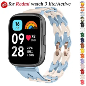 22 มม.สายคล้องคอซิลิคอนสําหรับ Redmi Watch 3 Active Smart Watch Band สร้อยข้อมือซิลิโคนสําหรับ Xiaomi Redmi Watch 3 Lite สายรัดข้อมือ