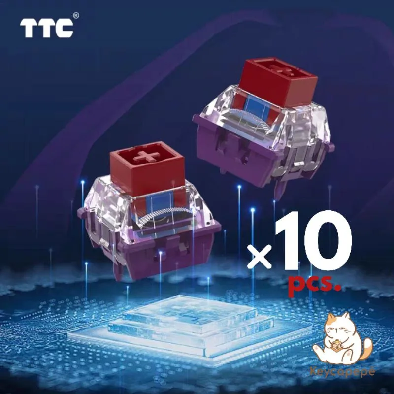 TTC KOM Magneto Gaming Magnetic Switches (10ชิ้น) สวิตช์คีย์บอร์ด HE pre lubed