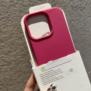 Insสีsmooth Textureหนังเคสโทรศัพท์TPU Soft Anti Fall Anti Back CoverสําหรับiPhone 15 14 12 11 Pro Max