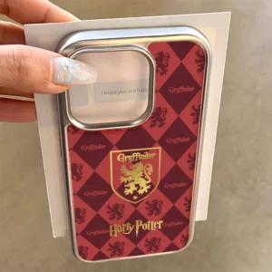 แฮร์รี่ พอตเตอร์ สําหรับiphone 16 Pro Max 15 14 XR 13 12 11 Pro Max 8 7 Plus X Xs Max Se 2020 13 12 11 SoftหรูหราElectroplatedกรอบโปร่งใส