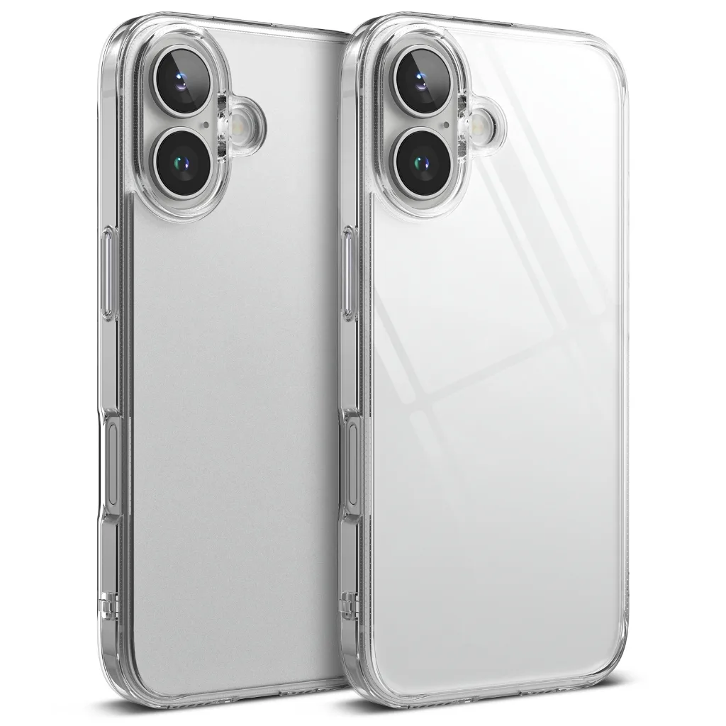 Ringke Fusion สําหรับ iPhone 16 Plus 16 เคสฝาครอบป้องกันรูปแบบธรรมชาติใส