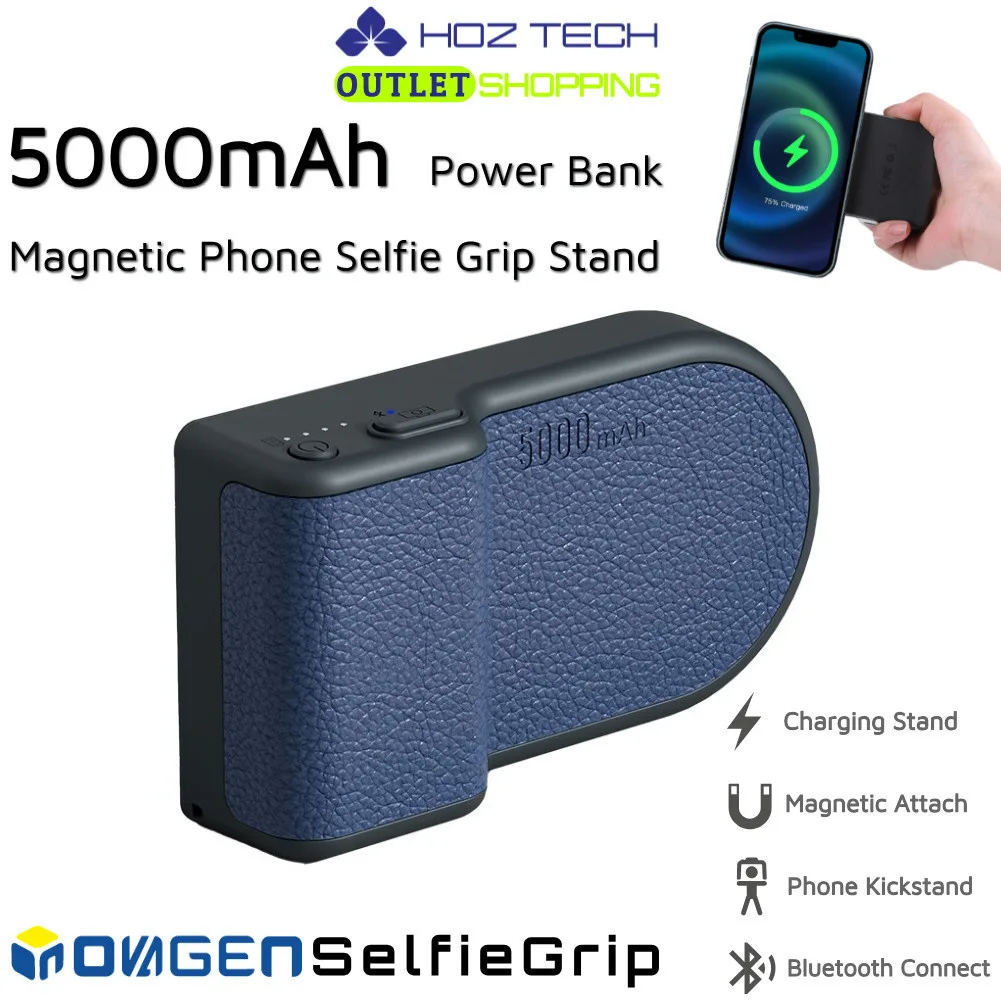 Inovagen รุ่นใหม่สมาร์ทโฟนแม่เหล็กSelfie GripบลูทูธStabilizerพร้อมPower Bank 5000mAh