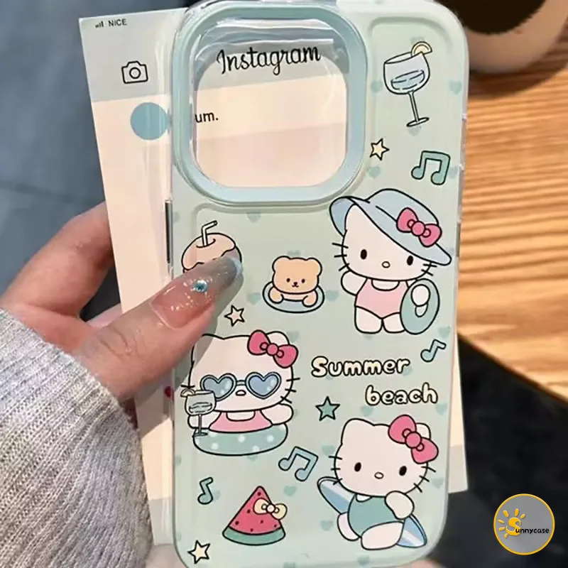 เคสใสนุ่มน่ารัก แมวคิตตี้เข้ากันได้กับ Samsung A05 A54 A15 A05s A03s A14 A24 A23 A32 A12 A50 A53 A52 A02s A34 A02s