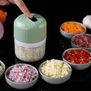 เครื่องปั่นกระเทียม พริก 250ml มินิไร้สาย USB 2สี ที่ปั่นพริกกระเทียม อเนกประสงค์ อุปกรณ์ครัว