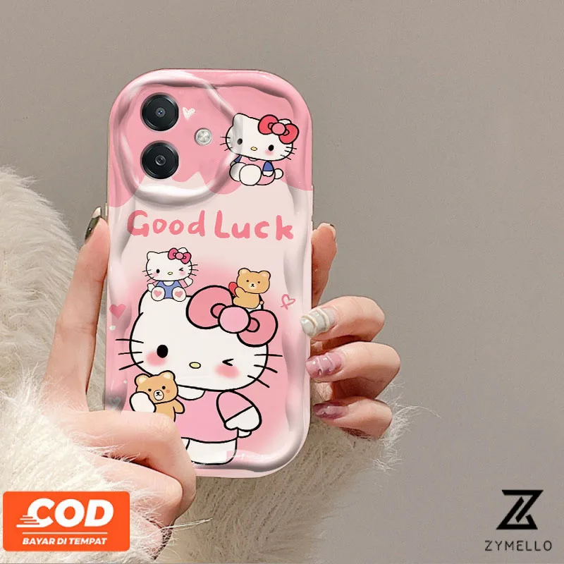 เคสโทรศัพท์ Realme Note 60 Realme Note 50 Realme C61 Realme C75 Realme C53 Realme C51 การ์ตูนหมี KT แมวกันกระแทกเคสโทรศัพท์มือถือ TPU