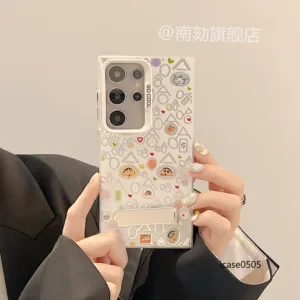 เหมาะสําหรับ Samsung s24ultra เคสโทรศัพท์เป็น s23u คู่ s22 Plus สิบ a52s21fe Ah a55s20a54a53 Plus s25 Crayon Shin-Chan Niche น่ารักไม่ชน i Super Hot สไตล์