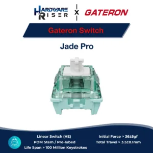 [โค้ดคุ้ม 20%] Gateron Jade Pro (10 ตัว) / Magnetic Switch / สวิตซ์คีย์บอร์ด HE / สวิตซ์แม่เหล็ก / Pre Lubed