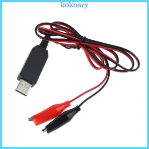 Kok USB 5V สําหรับ DC 4 5V คลิปสายแหล่งจ่ายไฟ CD AA AAA Eliminator 200 ซม.