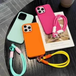 เคสโทรศัพท์แบบมีสายคล้อง for iPhone 11 13 15 14 16 12 Pro Max เคสนิ่ม 15 Plus เคสกันกระแทก 13 Pro XR XS max เคสกันลื่น