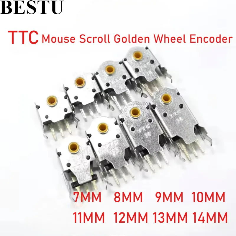Original TTC Mouse Encoder ความแม่นยําสูง 7 มม.8 มม.9 มม.10 มม.11 มม.12 มม.13 มม.14 มม.ทองเมาส์ล้อ Encoder 48 ล้านครั้ง