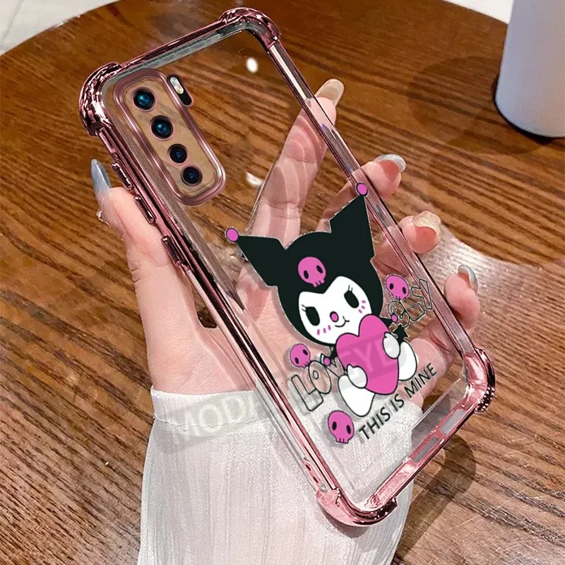 สําหรับ Huawei Nova 7 Se กรณีซิลิโคนอ่อนนุ่มไฟฟ้า TPU SoftCase สี่มุม Anti-drop การ์ตูนกันกระแทก Huawei Nova 7Se CDY-NX9B เคสโทรศัพท์ฝาครอบป้องกัน