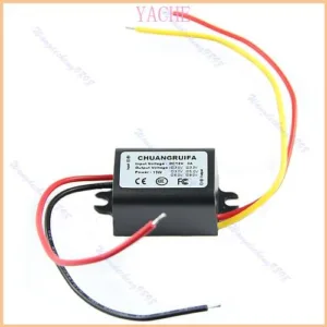 Jache กันน้ําสําหรับ DC สําหรับ DC Converter 12V ขั้นตอนลงถึง 9V 3A 15W แหล่งจ่ายไฟ Modul