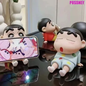 Possney Creative Crayon Shin chan PVC Phone Stand Desktop Decorative