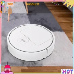 Sweeper Robot USB ชาร์จ 1000Pa ดูดหุ่นยนต์สูญญากาศ (สีขาว) [Sunburst11.th]