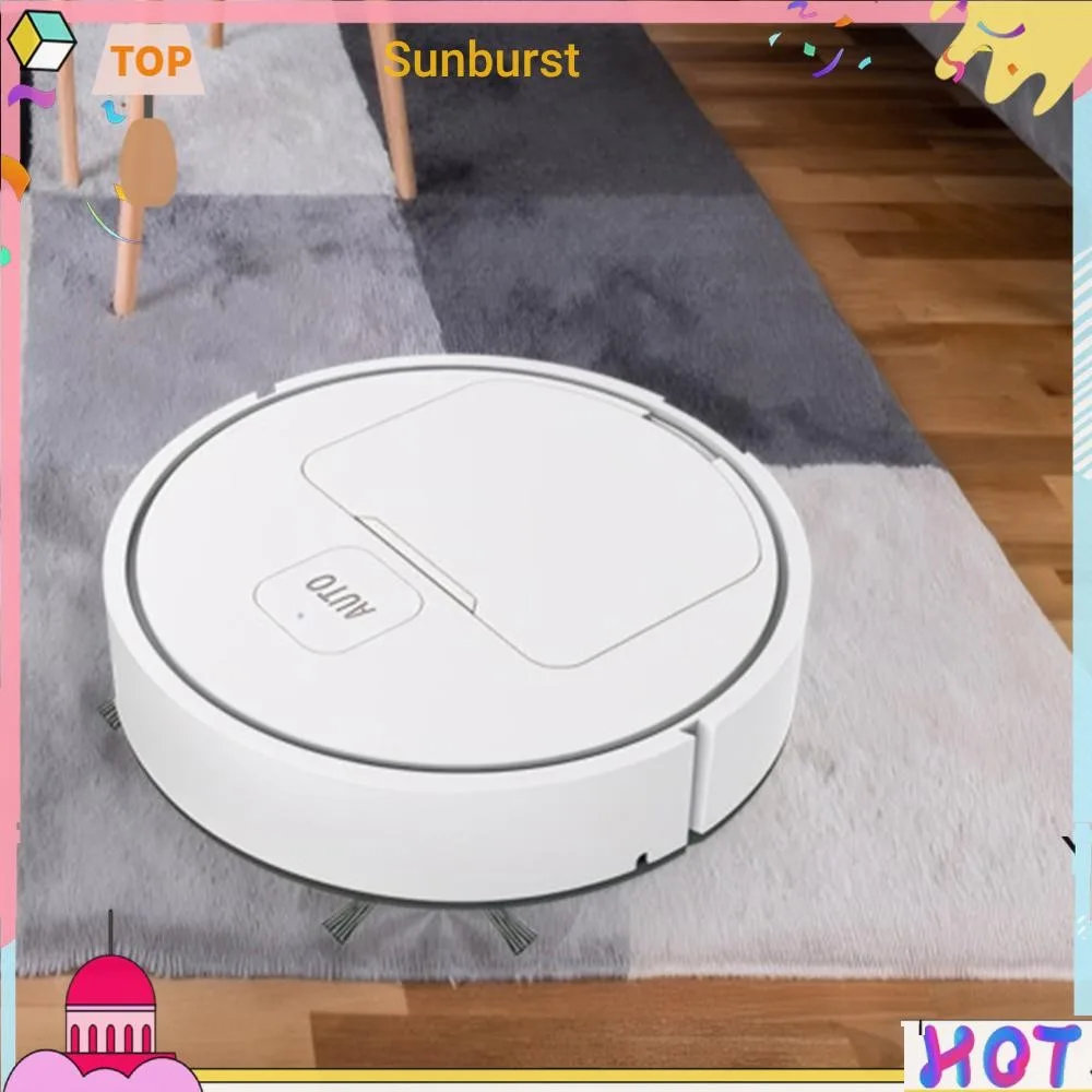 Sweeper Robot USB ชาร์จ 1000Pa ดูดหุ่นยนต์สูญญากาศ (สีขาว) [Sunburst11.th]