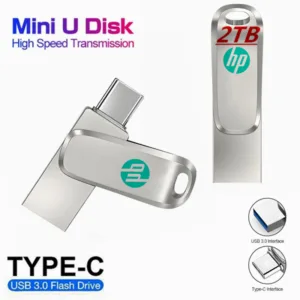 Hp 1TB 2TB 2 in1 Mini OTG Type-C ไดรฟ์ปากกา Memory Stick สําหรับ Android PC รองรับ iPhone16/15/iPad Storage Flash Disk