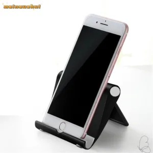 Mainaushui ที่วางโทรศัพท์มือถือแท็บเล็ตสีขาวสีดําแบบพกพา Desktop Stand Holder