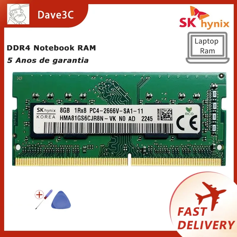 Sk hynix ddr4 โน๊ตบุ๊ค RAM 4gb 8gb 16gb 3200mhz 2666mhz 2400mhz 2133mhz Notebook RAM หน่วยความจําแล็ปท็อป