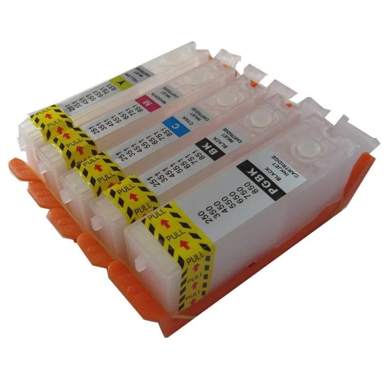 PGI-750 refillable ink cartridge for canon PIXMA MG5470 MG5670 MG6470 MG6670 MX927 Ip7270 IX6770 MG5570 IX6870 printer
