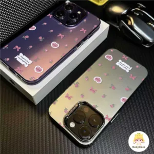 เคสไอโฟน 15 สำหรับ iPhone 11 13 16 15 12 14 Pro Max XR X XS Max 16 7 8 15 14 Plus SE 2020 โรแมนติกดอกไม้หวาน