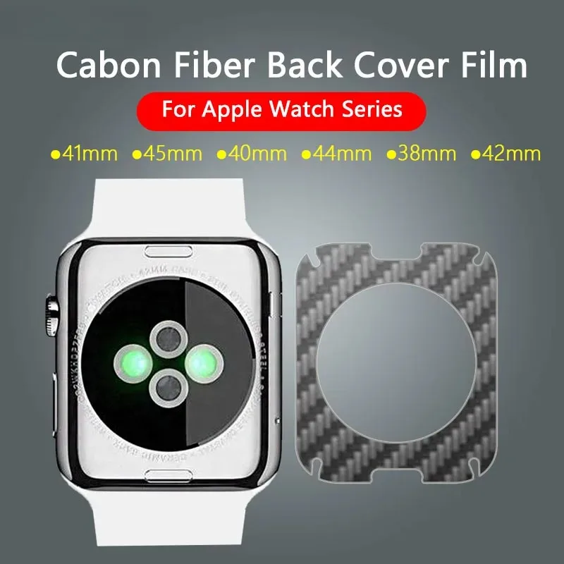 9d คาร์บอนไฟเบอร์ด้านหลังฟิล์มสติกเกอร์สําหรับ Apple Watch Series 10 42 มม.46 มม.9 8 7 41 มม.45 มม.Ultra 2 49 มม.Anti Scratch นาฬิกาป้องกันหน้าจอสําหรับ Series 6 5 4 SE 40 มม.44 มม.3 2 1 38 มม.42 มม.