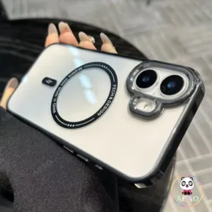 ABAO เคสโทรศัพท์แม่เหล็กหรูหราเข้ากันได้สําหรับ ใช้ได้กับ: เคสไอโฟน Compatible For iPhone16 15 14 13 12 11 Pro Max Plus เคสแม่เหล็กโปร่งใสชาร์จไร้สายฝาหลัง