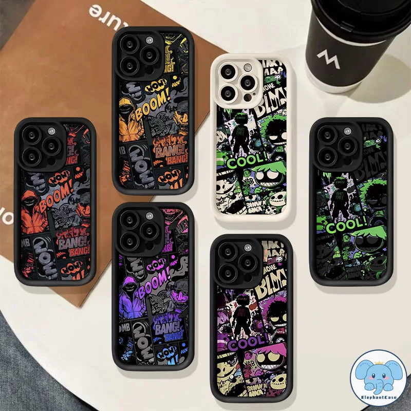 เทรนด์แบรนด์คู่รัก ปก Demon เท่ๆ Redmi 13C 9T 9A 12 10 10A A1 12C 9 9C NFC 10C Note 10 13 11 12 8 9 Pro 10s 11s