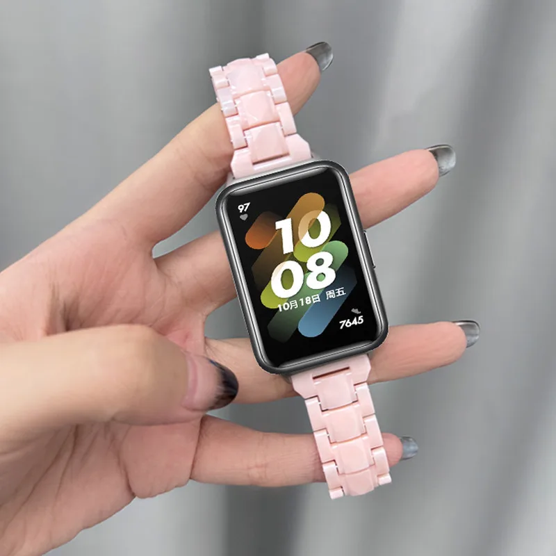 สายนาฬิกาเรซินบางสําหรับ Samsung Galaxy Fit 3 สายรัดข้อมือสร้อยข้อมืออัจฉริยะ Samsung Fit3 อุปกรณ์เสริมสายรัดทดแทน