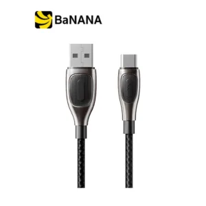 สายชาร์จ QPLUS USB-A to USB-C Cable 6A 1M. T19 Nylon Black by Banana IT