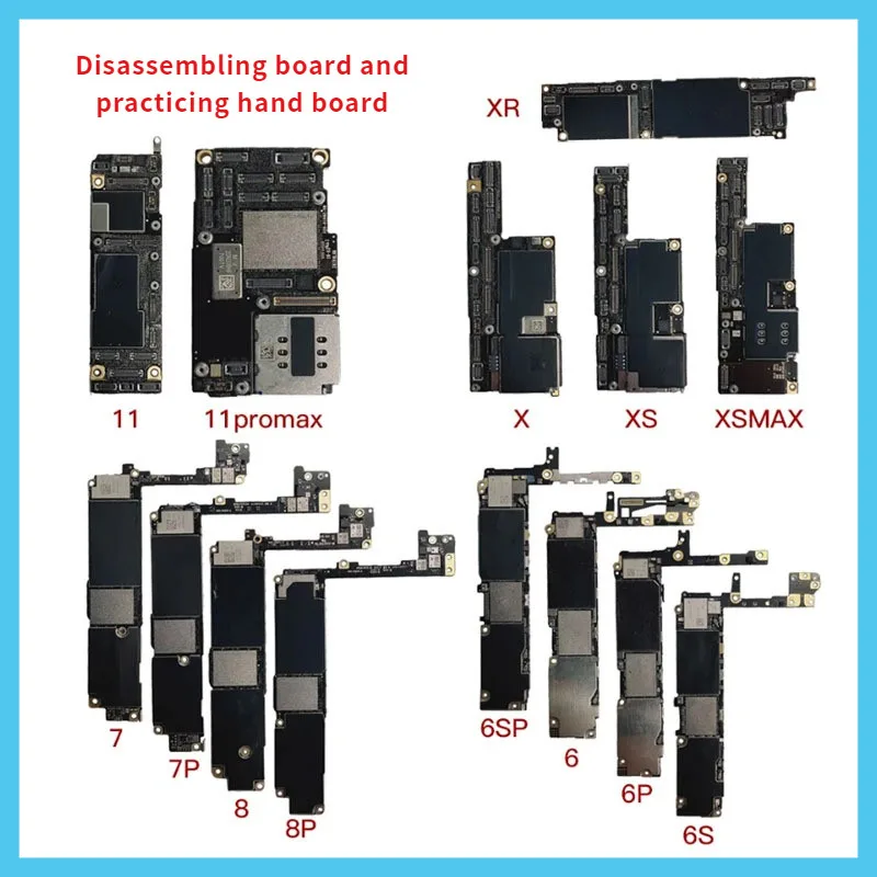 เหมาะสำหรับ iPhone x XS XR 11Pro 12Pro 11 12 13 PRO MAX 6กรัม6พลัส6วินาที6วินาที7กรัม7พลัส8กรัม8จุดที่มีความเสียหายเหมือนเดิม NAND เมนบอร์ดดิสก์ซ่อมคณะกรรมการการฝึกอบรม
