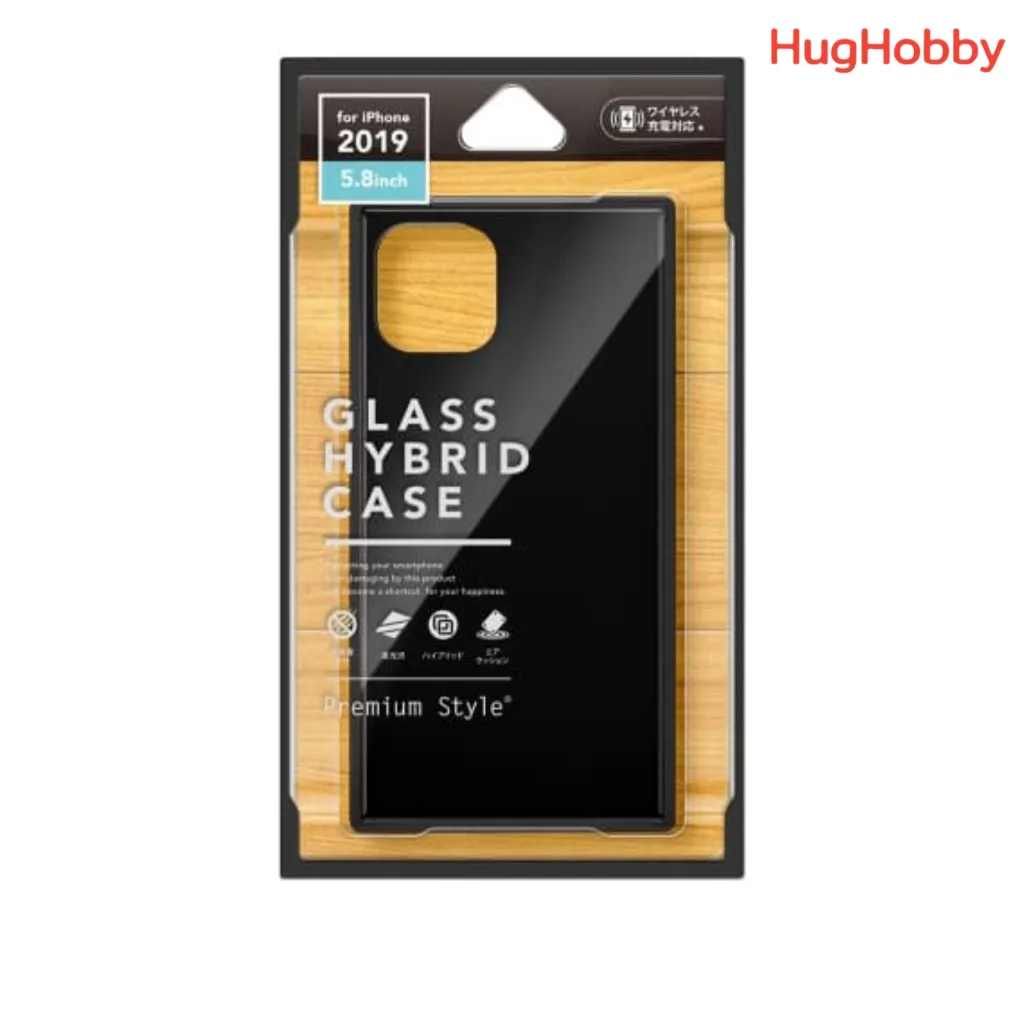 [ของใหม่ *แพ็คเกจไม่สวย] เคสกระจกไฮบริด iPhone 11 Pro สีดำ PG-19AGT01BK