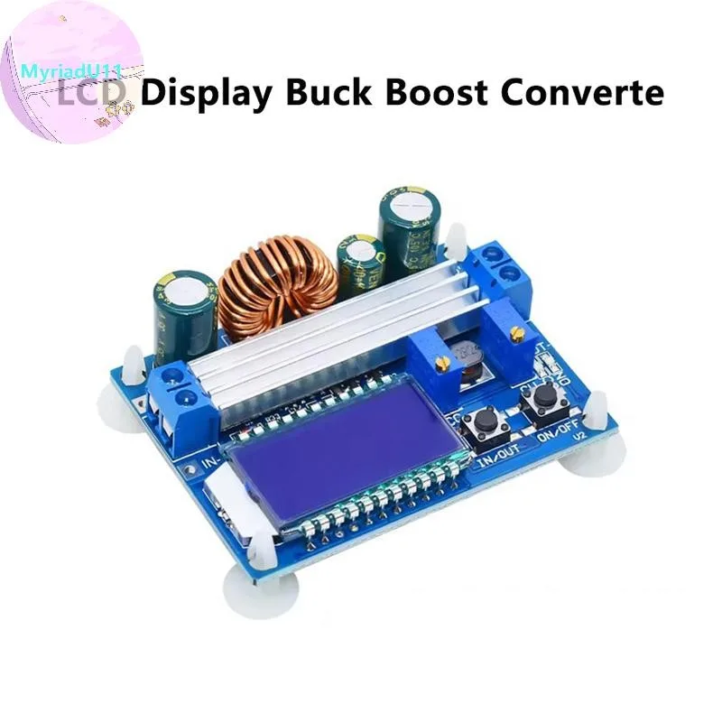Myriadu DC-DC Buck Boost Converter 5.5-30V ถึง 0.5-30V 35W ปรับ Step Up Down แรงดันไฟฟ้าโมดูลแหล่งจ่ายไฟจอแสดงผล LCD TH