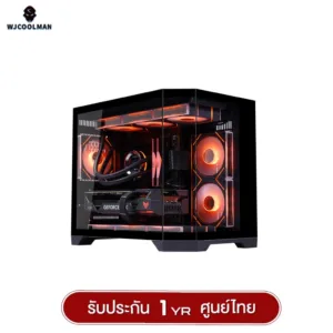 เคสคอมพิวเตอร์ WJCOOLMAN DREAMER M-ATX Tempered Glass Gaming Case (No Fan) รับประกันสินค้า 1 ปี