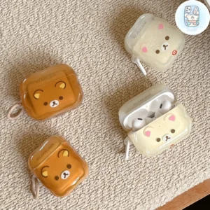 ใหม่ Twisted Border น่ารักและง่ายหมีหูฟังเหมาะสําหรับ AirPods 1/2 AirPods3 AirPods4 AirPods Pro 2 แฟชั่นการ์ตูน Anti Drop หูฟังบลูทูธฝาครอบป้องกัน