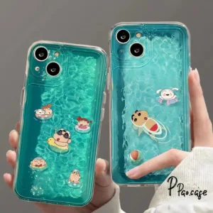น่ารัก Crayon Shinchan TPU นุ่มเข้ากันได้เคสไอโฟน 15 13 11 12 14 Pro Max 11 15 Pro XR X XS Max 6 6s 7 8 Plus SE 2020