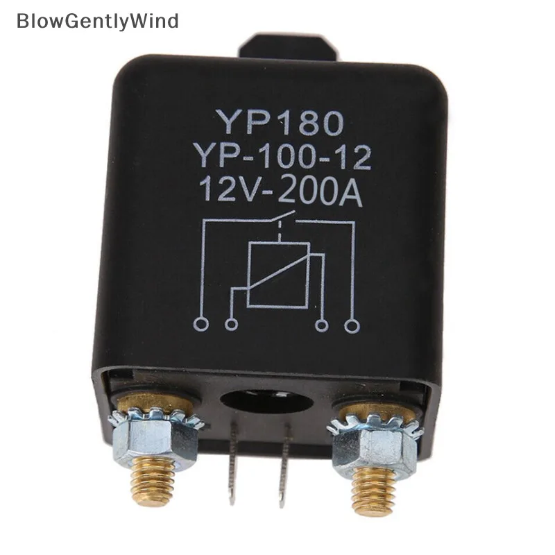 Blowgentlywind 12V DC 200A High Power รถรีเลย์รถบรรทุกมอเตอร์ Conuous ประเภทสวิทช์ยานยนต์ BGW