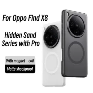 เคสโทรศัพท์แม่เหล็กฝ้าสําหรับoppoค้นหาx8 Pro X7 Ultraชาร์จไร้สายAnti-Fallเกราะกันกระแทกเลนส์เต็มMtalโทรศัพท์ปกหลัง