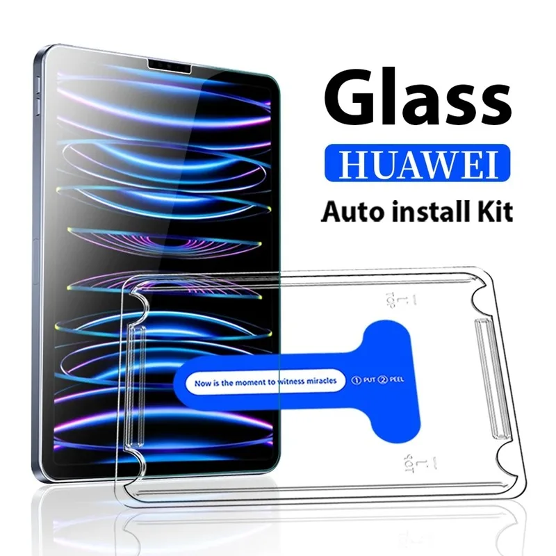แสงสีม่วงชุดติดตั้งอัตโนมัติฟิล์มสําหรับ huawei Matepad SE 11 V6 V7 11.5 10.8 12.6 13.3 Air 12 M6 ป้องกันหน้าจอ MagicPad 2 HD กระจกนิรภัย