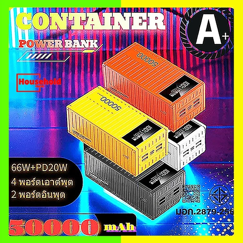 ถูกที่สุด (PowerBank) รองรับการชาร์จอย่างรวดเร็ว 80000mAh Cod ขนาดใหญ่ -ชุดไฟ LED แบบพกพาแบบพกพา 50000mAh