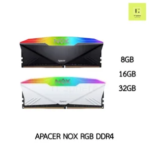 RAM PC APACER NOX RGB 8GB 16GB 32GB 16x2GB 16*2GB BUS 3200 แรม 8 16 32 16x2 16*2 gb BUS3200 BUS2666 2666