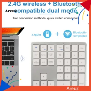 Are Dual Mode Number Pad Wireless Number Pad Mini Wireless Bluetooth Number Pad 35 สําหรับแล็ปท็อปเดสก์ท็อป Android Windows Ios Mac Os เงียบ Numpad คีย์บอร์ดสําหรับใช้งานง่าย