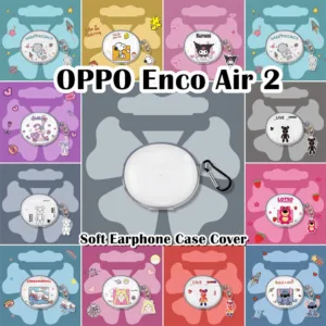 READY STOCK!นําไปใช้กับ OPPO Enco Air 2 เคส Case เคสหูฟัง ลายการ์ตูนโปร่งใส ซิลิโคนนุ่ม เคส เคสหูฟัง