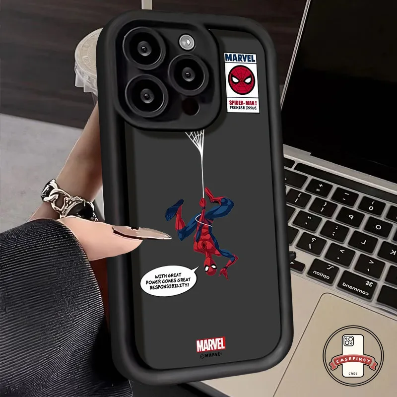 การ์ตูนสไปเดอร์แมนเท่ ๆ เคส Tpu สำหรับ Samsung A14 A21s A05 A34 A03 A53 A13 A04 A15 A50 A12 A24 A52 A02s A05s A54