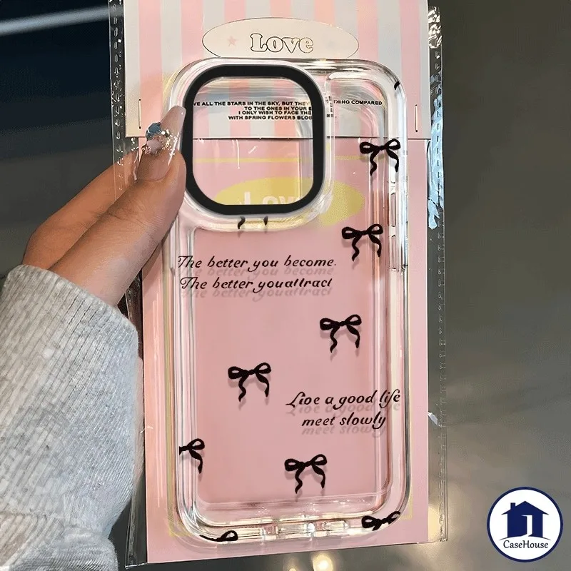 เคสนิ่มใสแบบผูกโบว์เรียบง่าย เข้ากันได้กับ VIVO Y21 Y20 Y17s Y16 Y15 Y21s Y12i Y22 Y12 Y27 Y20G Y17 Y36 Y15s Y11 Y20i