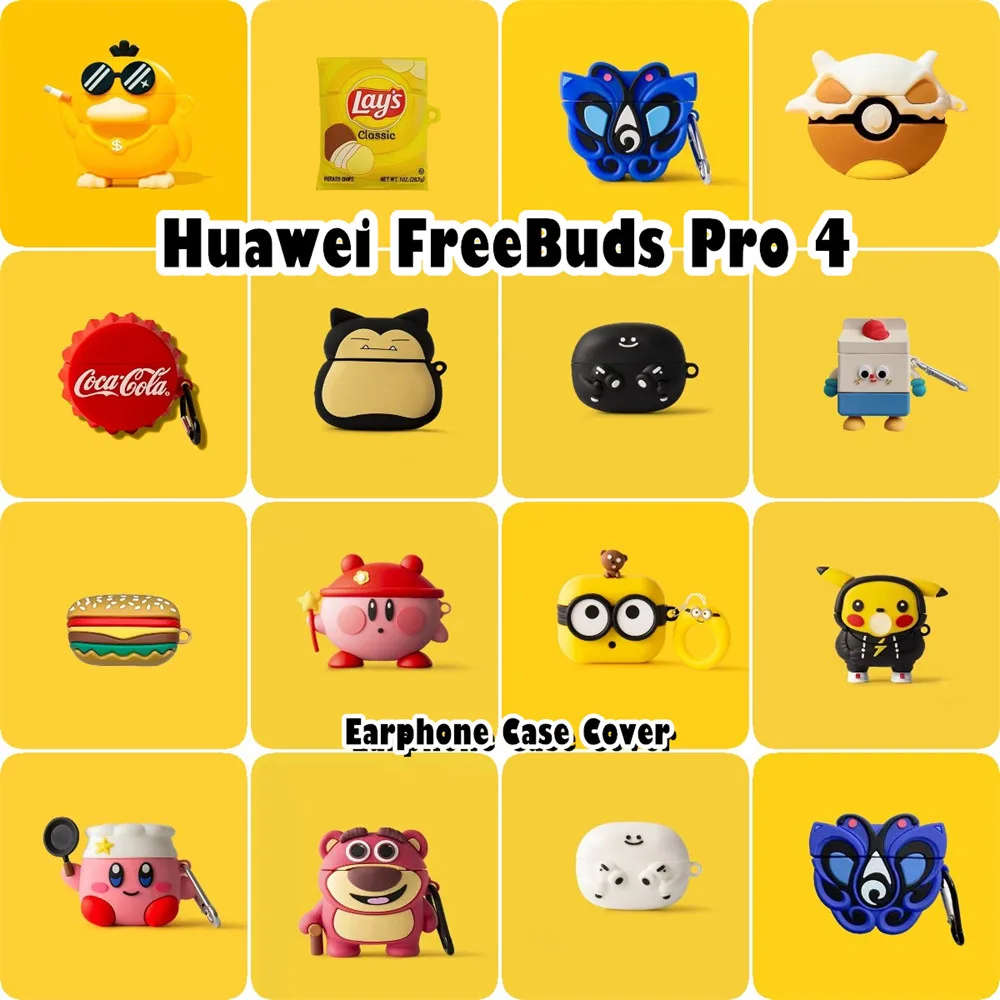 【imamura】นําไปใช้กับ Huawei FreeBuds Pro 4 เคส Case เคสหูฟัง การ์ตูนสร้างสรรค์ ซิลิโคนนุ่ม NO.2