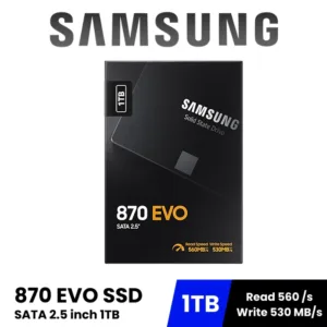 Samsung (เอสเอสดี）1TB 870 EVO SATA3 2.5 inch SSD Internal Solid State Drive Notebook Desktop